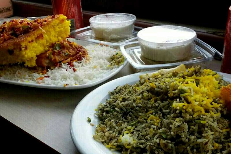 غذای رستوران مسلم