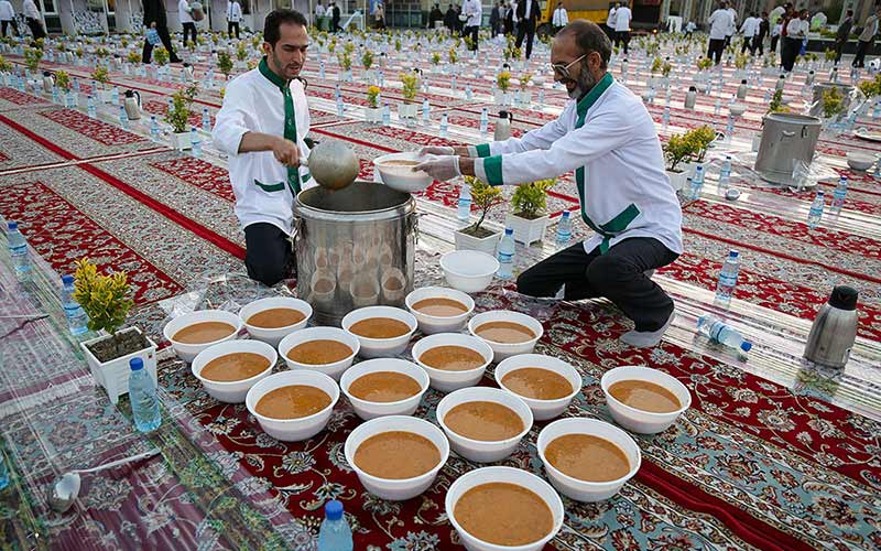 سفره افطار حرم 
