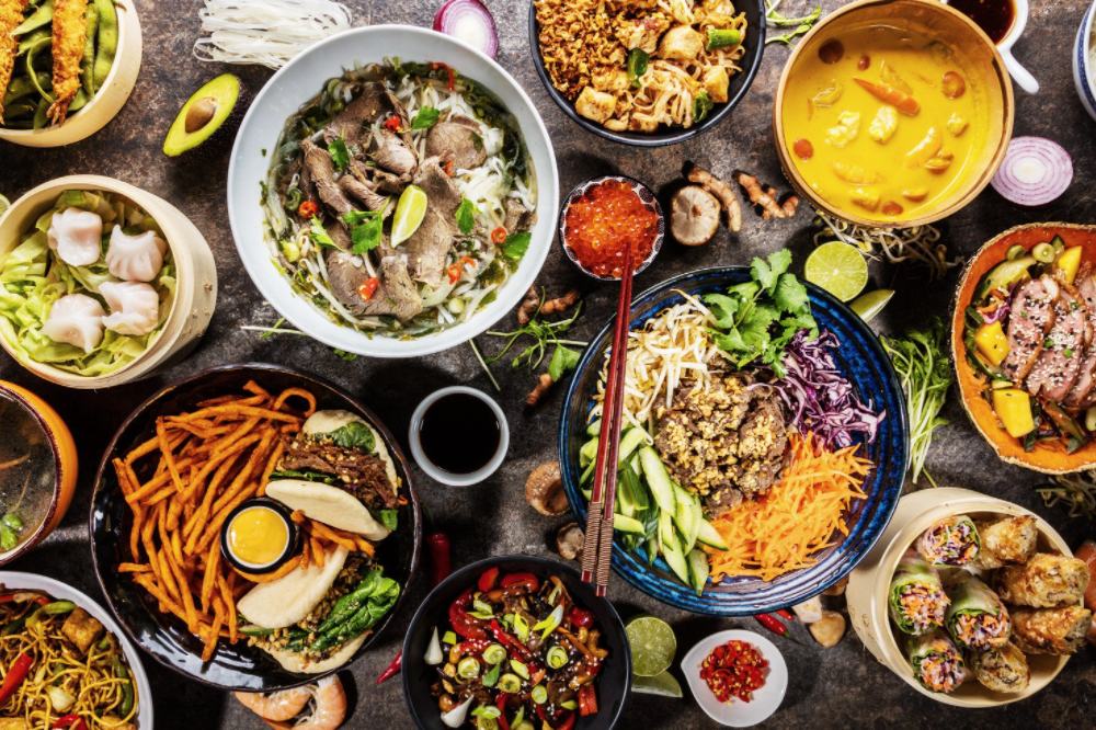 غذاهاهای رنگارنگ در تایلند