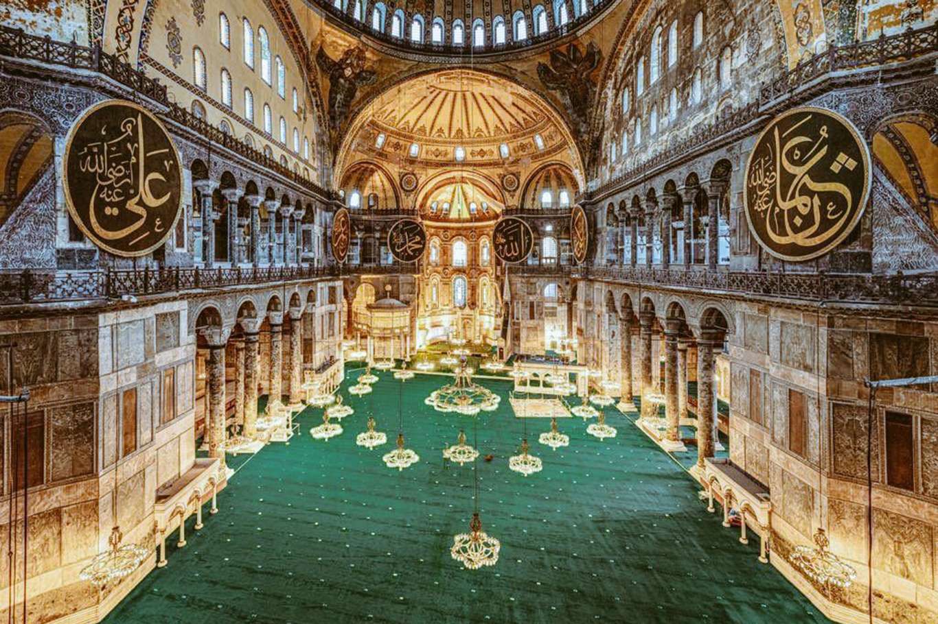 طاق‌های مسجد ایاصوفیه استانبول