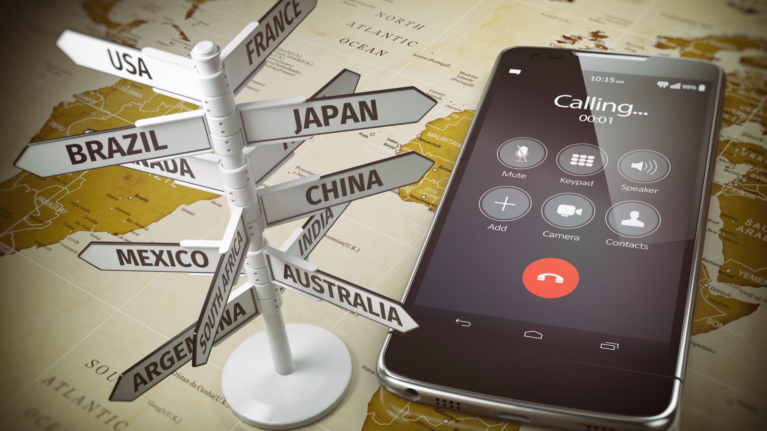 تماس موبایل با خارج از کشور