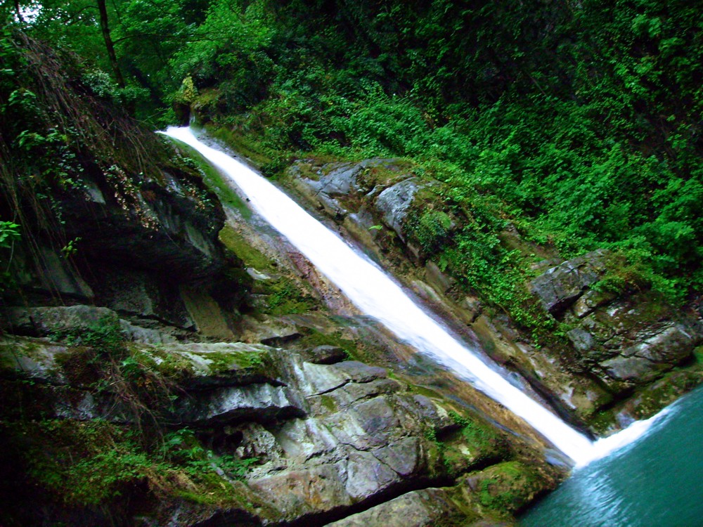 Shirabad Waterfalls in the Golestan Province